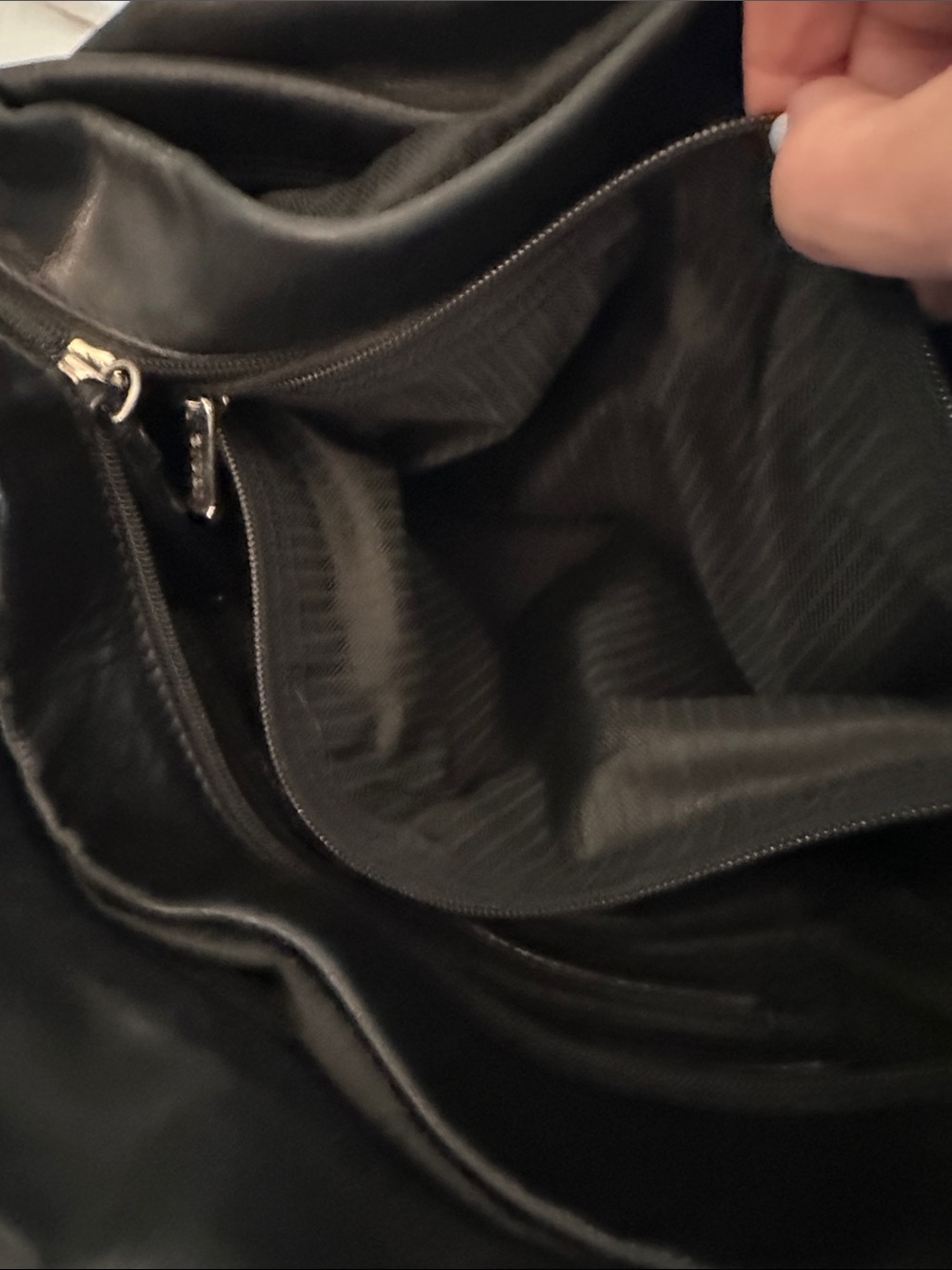 GIUDI Italy Black Leather Handbag/Tote - Picture 12 of 12